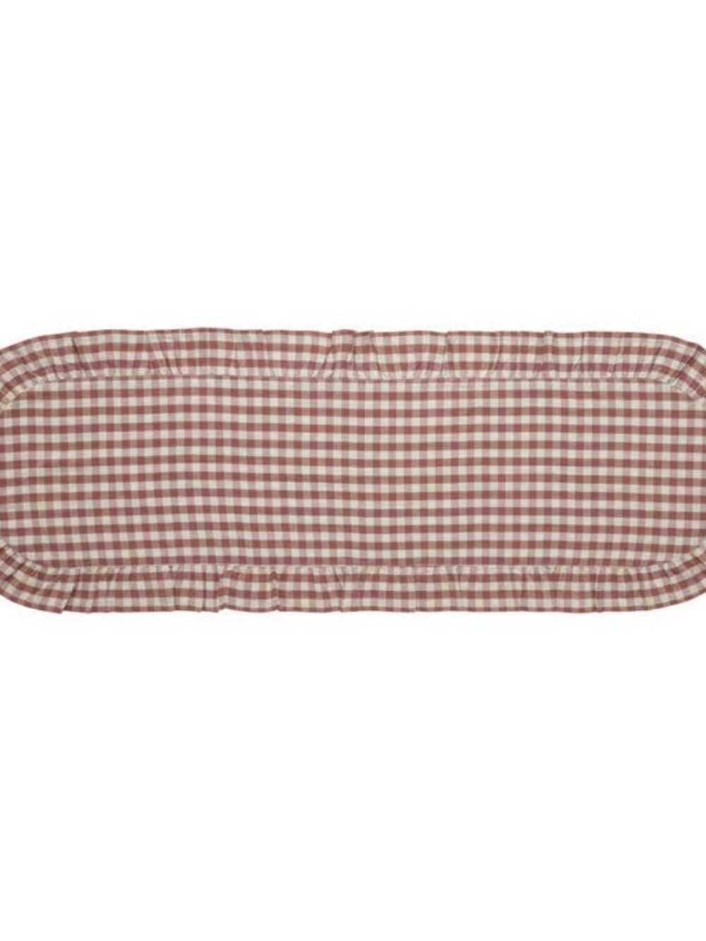Rosehill Cottage Ruffle Cotton Table Runner 12x72 NEW